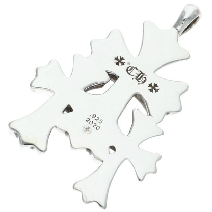 Chrome Hearts Triple CH Cross 925 Pendant Size ONE SIZE