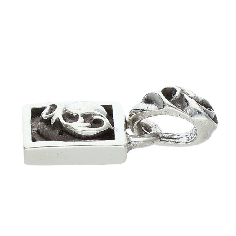 Chrome Hearts 925 Silver Framed Heart Pendant Size ONE SIZE