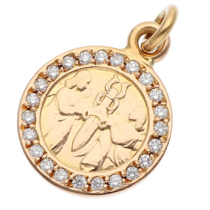 Chrome Hearts 22K Angel Medal Diamond Charm Size ONE SIZE