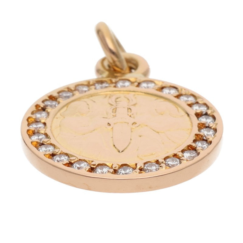 Chrome Hearts 22K Angel Medal Diamond Charm Size ONE SIZE