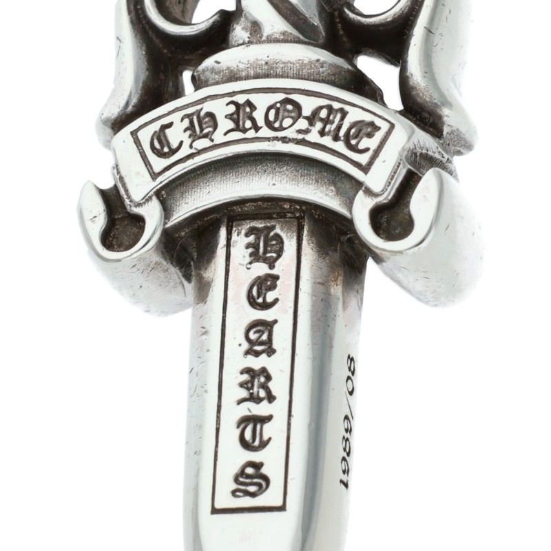 Chrome Hearts DOUBLE DAGGER Silver Pendant Size ONE SIZE