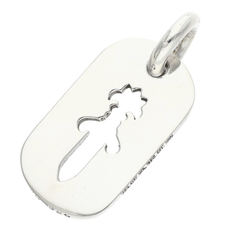 Chrome Hearts D TAG SML CO DAG Silver Dog Tag Necklace Size ONE SIZE