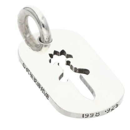 Chrome Hearts D TAG SML CO DAG Silver Dog Tag Necklace Size ONE SIZE
