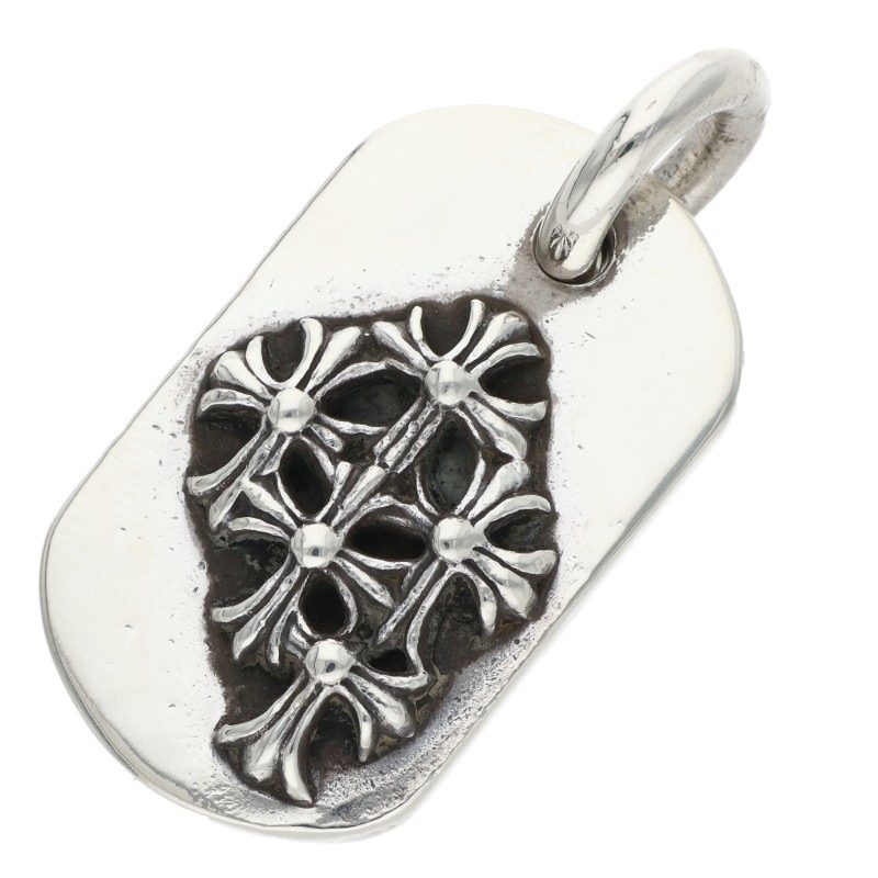 Chrome Hearts Raised Dog Tag Pendant Necklace Size ONE SIZE