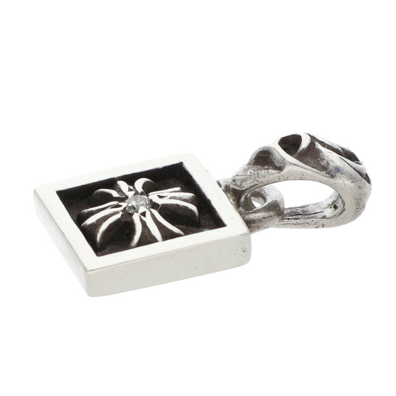 Chrome Hearts 925 Silver Framed Diamond Charm Size ONE SIZE
