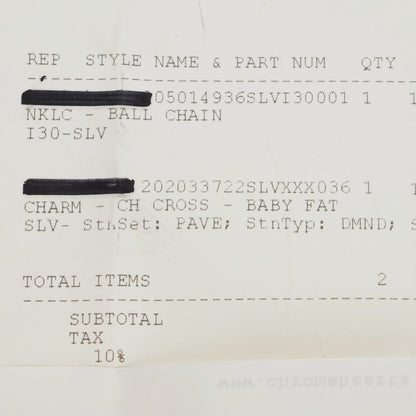 Chrome Hearts Baby Fat Pave Silver Charm Size ONE SIZE