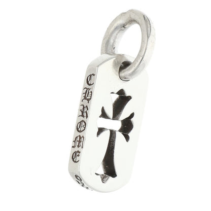 Chrome Hearts Tiny Cutout Cross Silver Pendant Size ONE SIZE