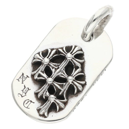 Chrome Hearts Raised Dog Tag Silver Pendant Size ONE SIZE