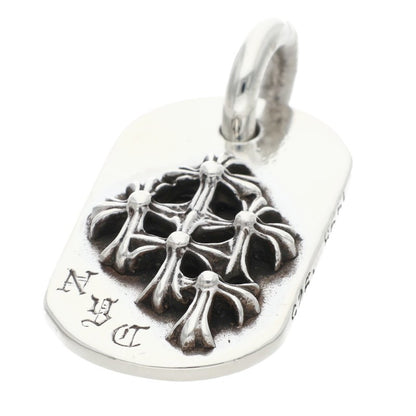 Chrome Hearts Raised Dog Tag Silver Pendant Size ONE SIZE