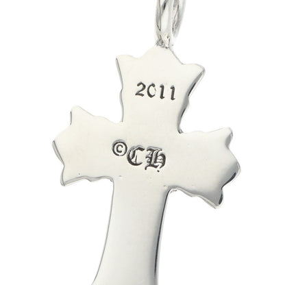 Chrome Hearts DBL CH Cross Silver Pendant Size ONE SIZE