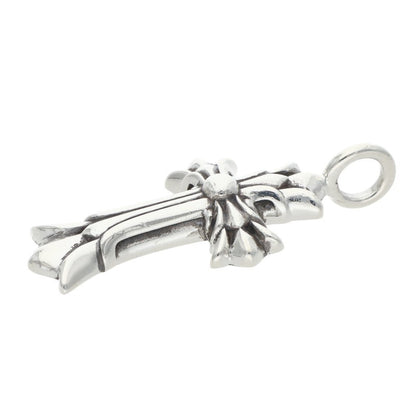 Chrome Hearts DBL CH Cross Silver Pendant Size ONE SIZE