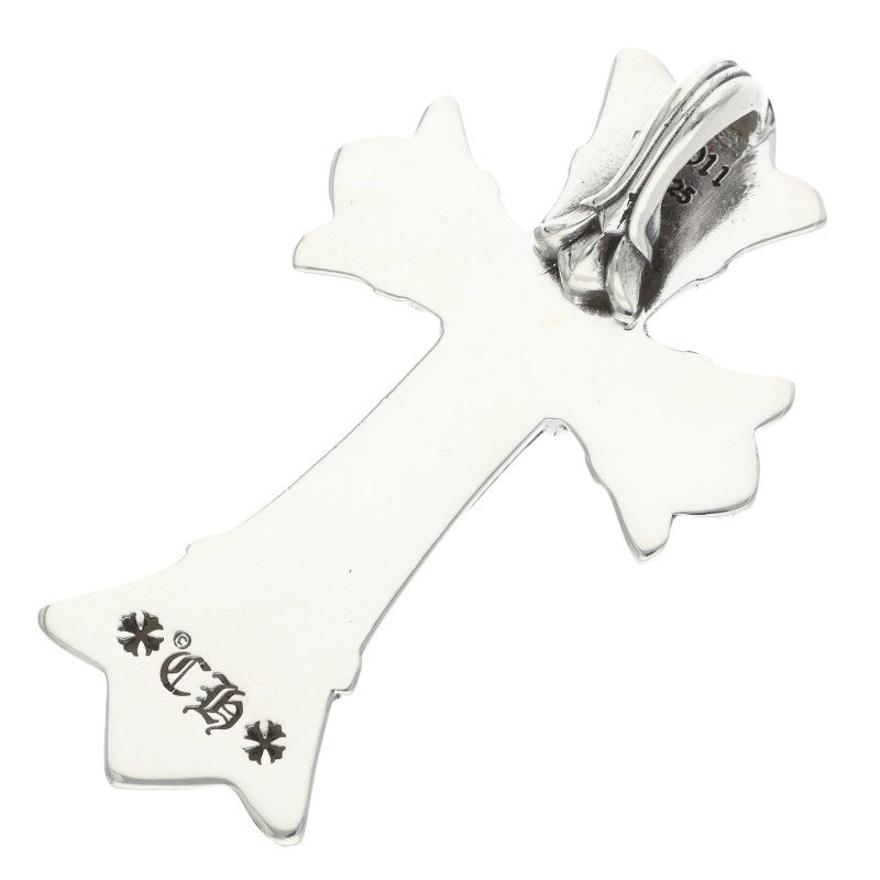 Chrome Hearts Small Double CH Cross Pendant Size ONE Silver