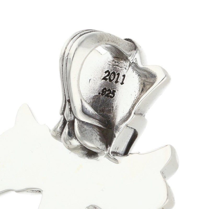 Chrome Hearts Small Double CH Cross Pendant Size ONE Silver