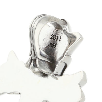Chrome Hearts Small Double CH Cross Pendant Size ONE Silver