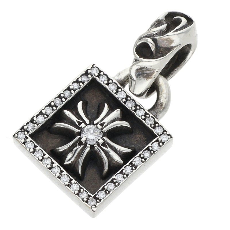 Chrome Hearts Framed CH Plus Diamond Pendant Size ONE SIZE