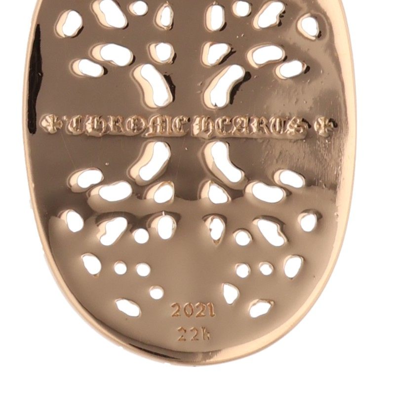 Chrome Hearts 22K Classic Oval Diamond Pendant Size Multi
