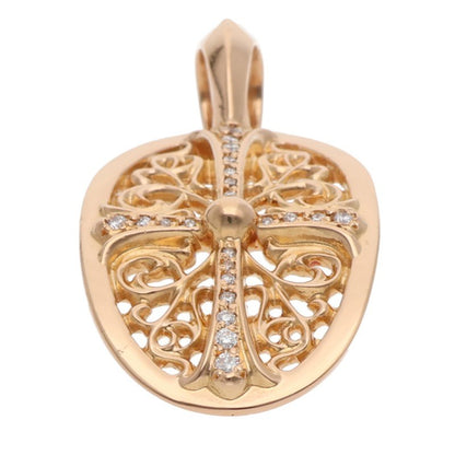 Chrome Hearts 22K Classic Oval Diamond Pendant Size Multi