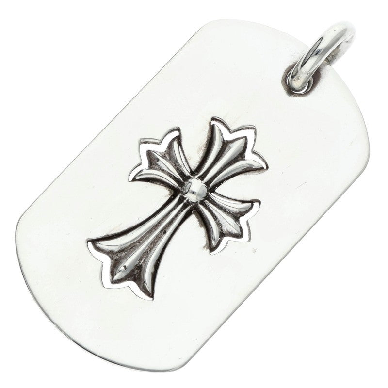 Chrome Hearts Cutout Tiny Cross Silver Pendant Size LARGE