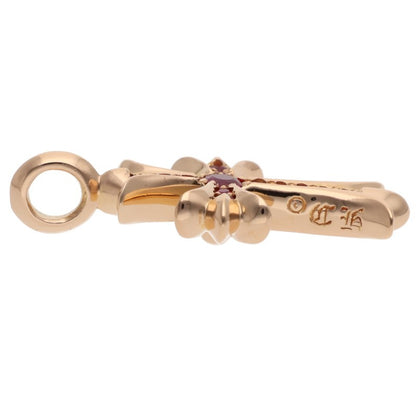 Chrome Hearts 22K Tiny Fat Cross Ruby Pendant Size ONE SIZE