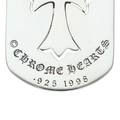 Chrome Hearts D TAG LRG TNY CRS Silver Necklace Size LARGE