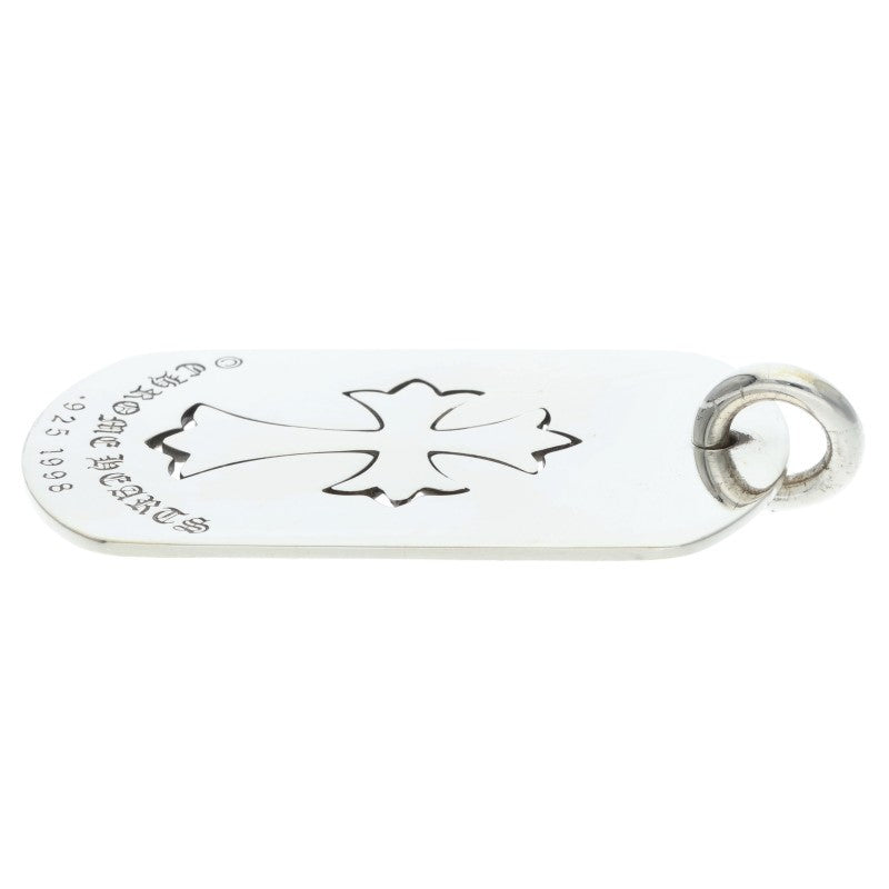 Chrome Hearts D TAG LRG TNY CRS Silver Necklace Size LARGE