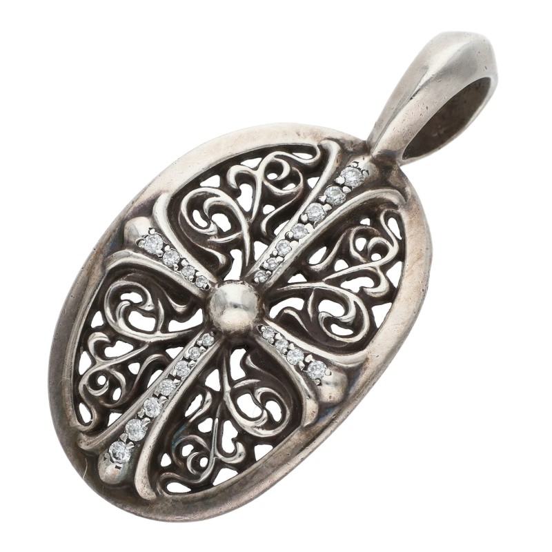 Chrome Hearts Classic Oval Diamond Pendant Size ONE SIZE