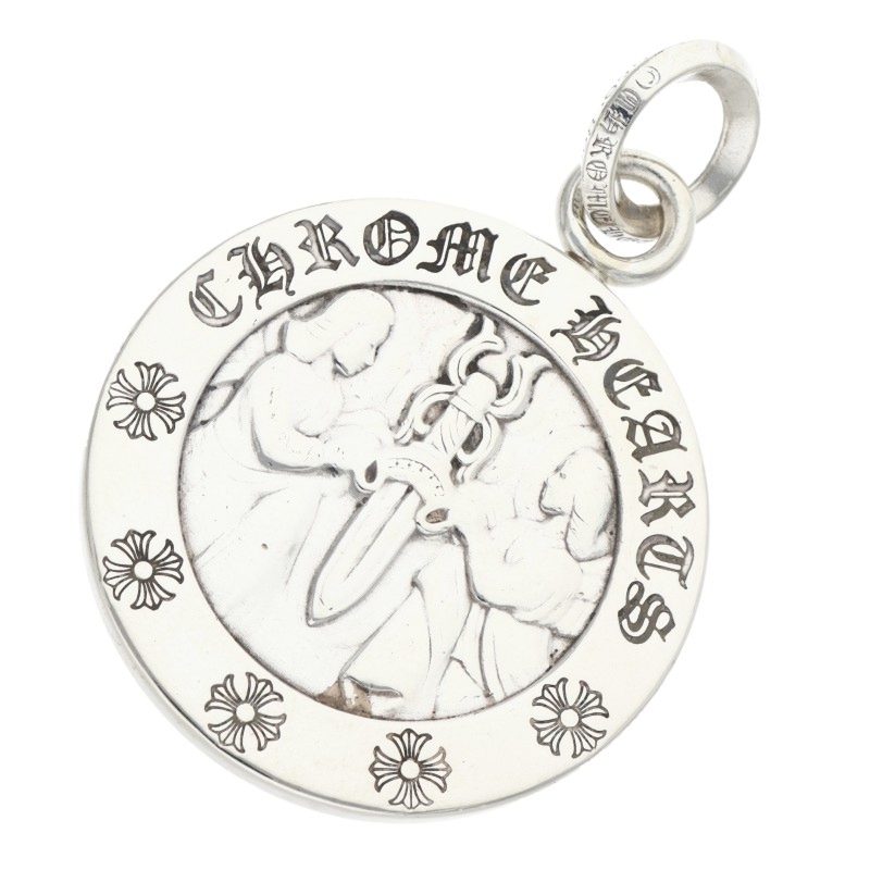 Chrome Hearts Large Angel Medal Silver Pendant Size ONE SIZE