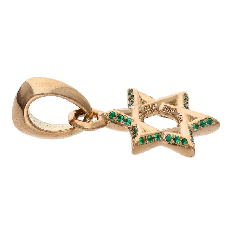 Chrome Hearts 22K Star of David Emerald Charm Size ONE SIZE