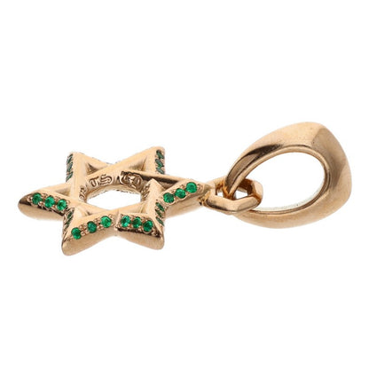 Chrome Hearts 22K Star of David Emerald Charm Size ONE SIZE