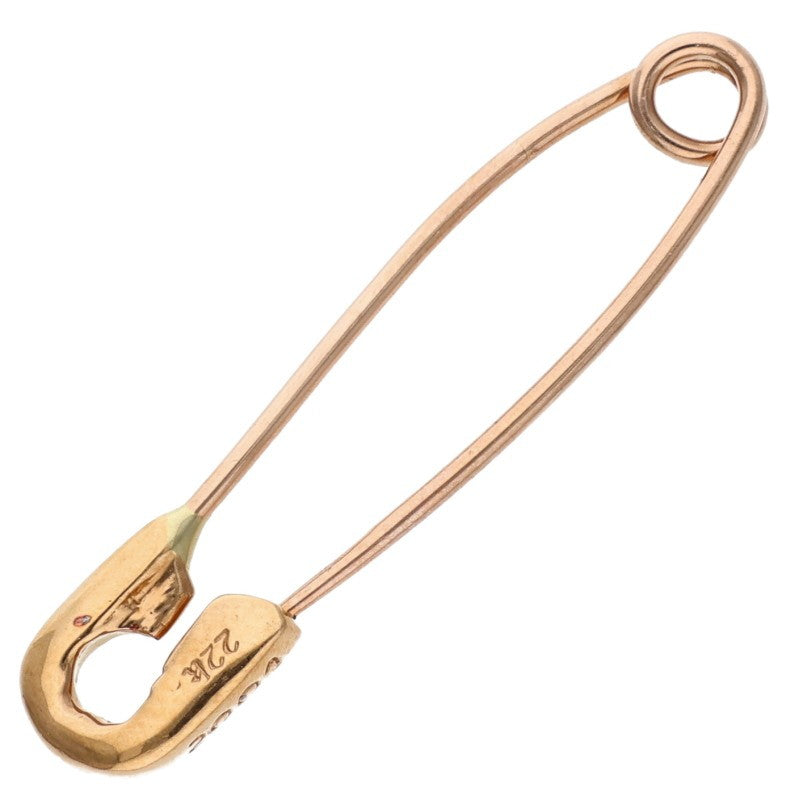Chrome Hearts 22K Small Safety Pin Gold Charm Size ONE SIZE