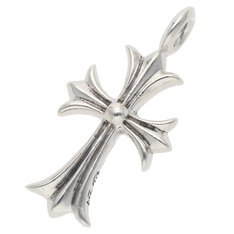 Chrome Hearts Tiny Fat Cross Pave Pink Sapphire Necklace Top