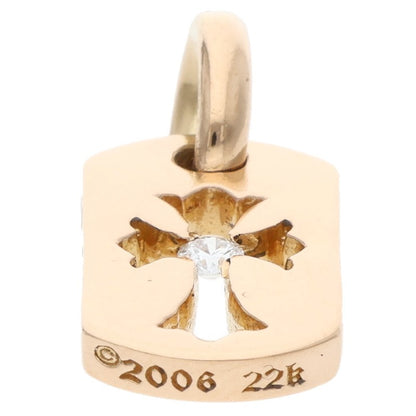 Chrome Hearts 22K Tiny Cutout Diamond Charm Size ONE SIZE