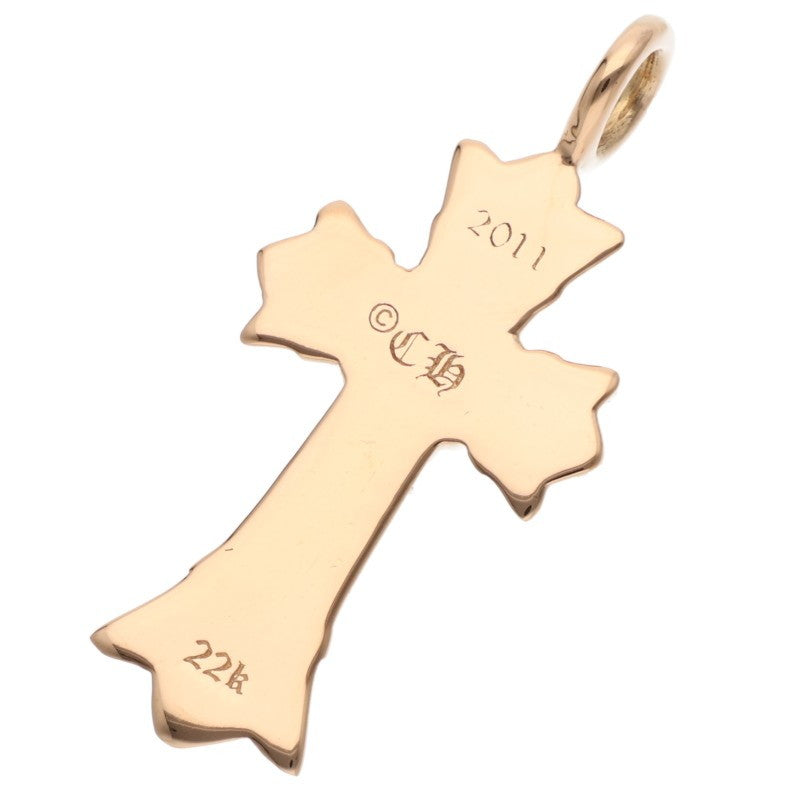 Chrome Hearts 22K DBL CH Cross Diamond Pendant Size ONE SIZE