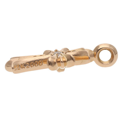 Chrome Hearts 22K Tiny Fat Diamond Pendant Size ONE Multi