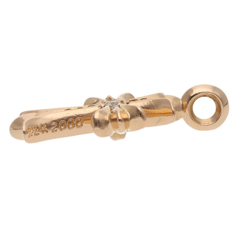 Chrome Hearts 22K Tiny Fat Diamond Pendant Size ONE Multi