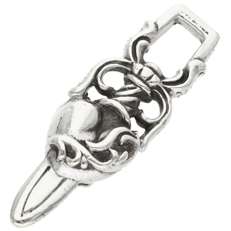 Chrome Hearts Dagger Heart Silver Pendant Size ONE SIZE