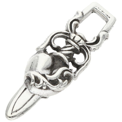 Chrome Hearts Dagger Heart Silver Pendant Size ONE SIZE