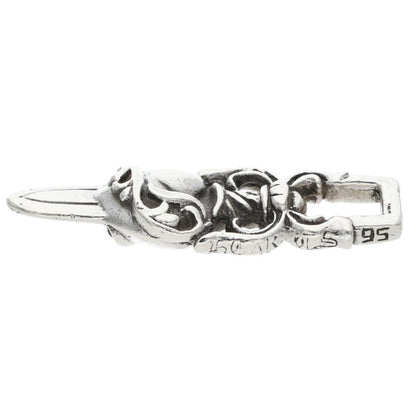 Chrome Hearts Dagger Heart Silver Pendant Size ONE SIZE