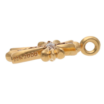 Chrome Hearts 22K Tiny Fat Diamond Pendant Size ONE SIZE