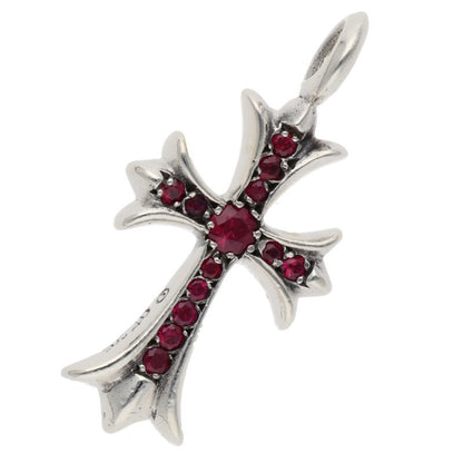 Chrome Hearts Tiny Fat Cross Sapphire Pendant Size ONE SIZE