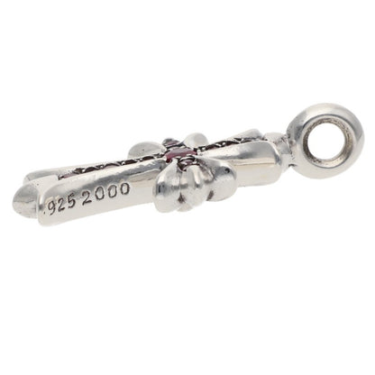 Chrome Hearts Tiny Fat Cross Sapphire Pendant Size ONE SIZE