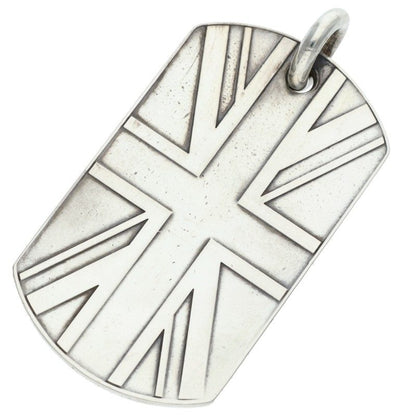 Chrome Hearts D TAG LRG Silver Dog Tag Pendant Size ONE SIZE