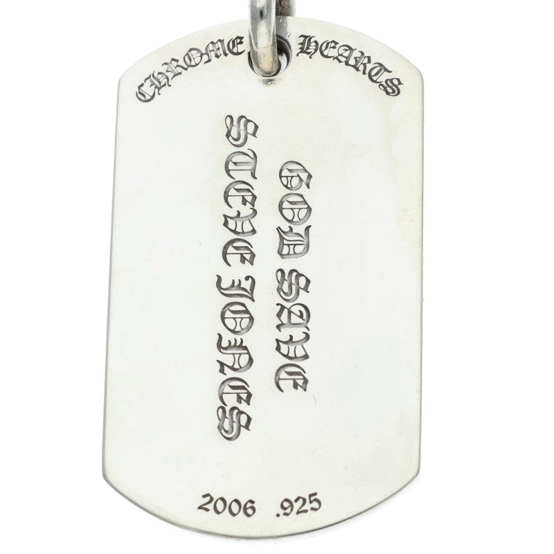 Chrome Hearts D TAG LRG Silver Dog Tag Pendant Size ONE SIZE