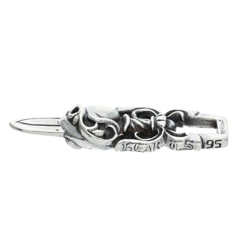 Chrome Hearts Dagger Heart Silver Pendant Size ONE SIZE