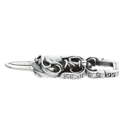Chrome Hearts Dagger Heart Silver Pendant Size ONE SIZE