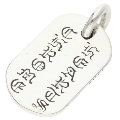Chrome Hearts Raised Dog Tag Silver Charm Size ONE SIZE