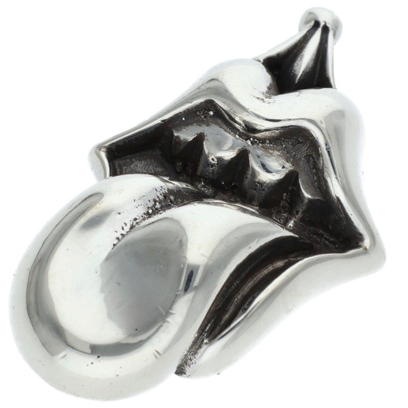Chrome Hearts LIPS TONGUE Silver Charm Size ONE SIZE