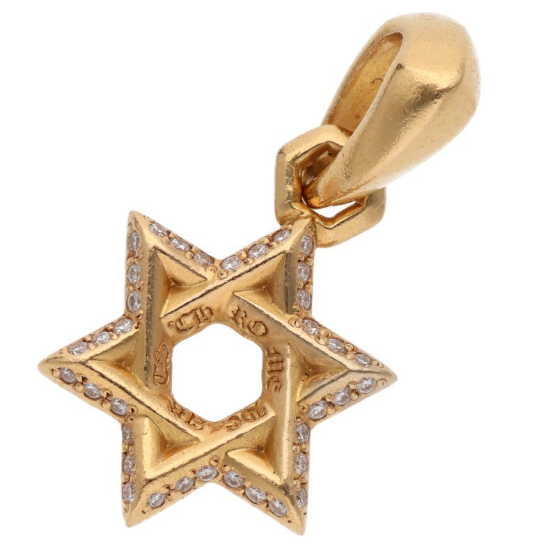 Chrome Hearts 22K Star of David Diamond Charm Size ONE SIZE