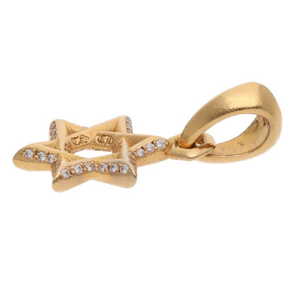 Chrome Hearts 22K Star of David Diamond Charm Size ONE SIZE