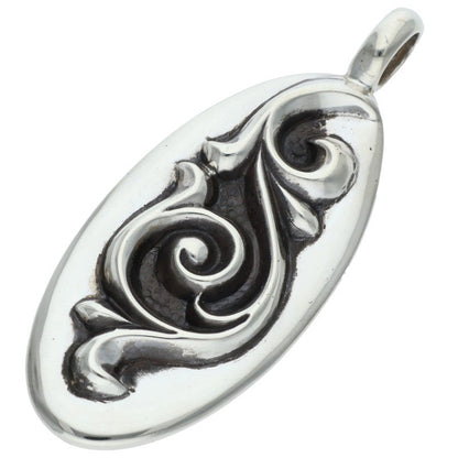Chrome Hearts Silver Oval Pendant Necklace Top Size ONE SIZE